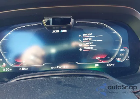 2022 BMW X5 M из США, поврежденный, VIN 5YMJU0C08N9K56854